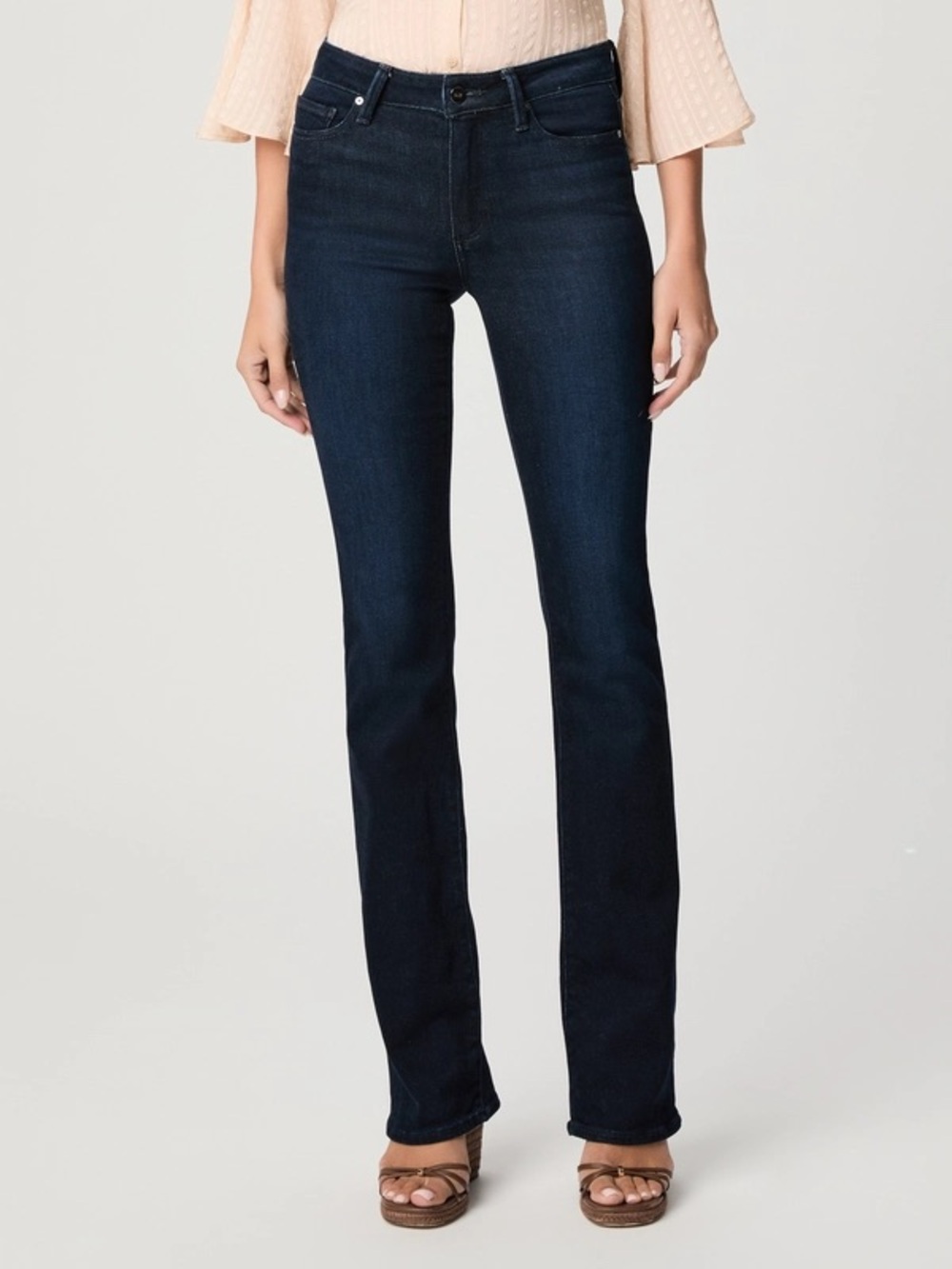 PAIGE High Rise Manhattan Bootcut Jean